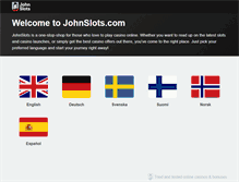 Tablet Screenshot of johnslots.com